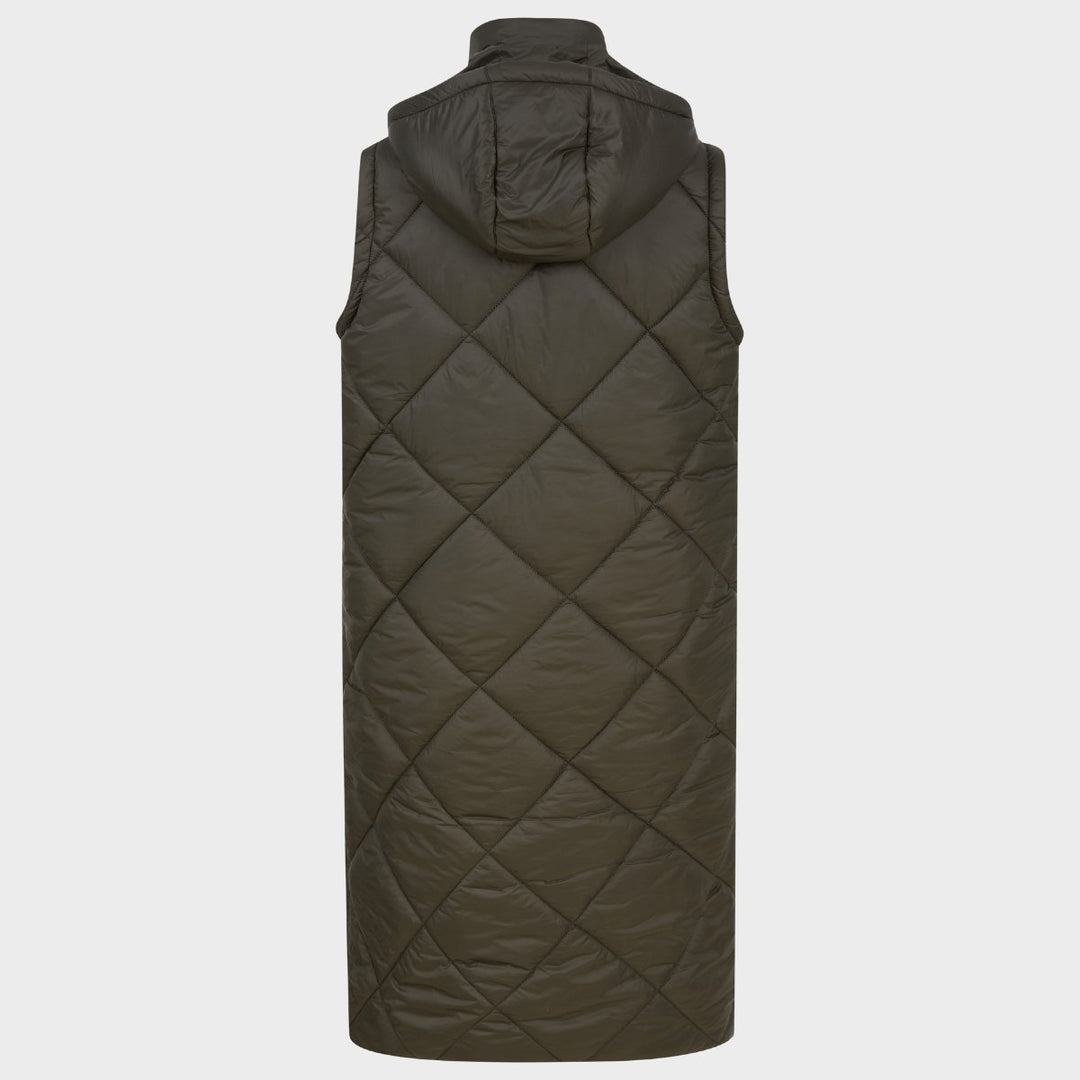 Ladies Longline Diamond Quilted Gilet from You Know Who's