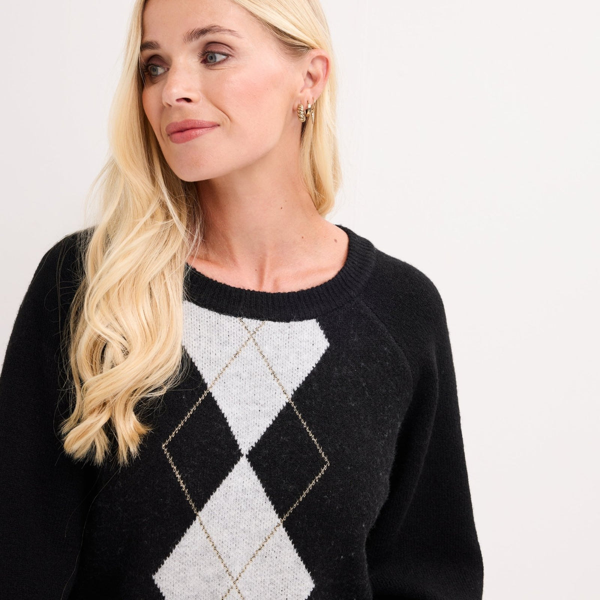 Ladies Lurex Pattern Jumper from You Know Who's