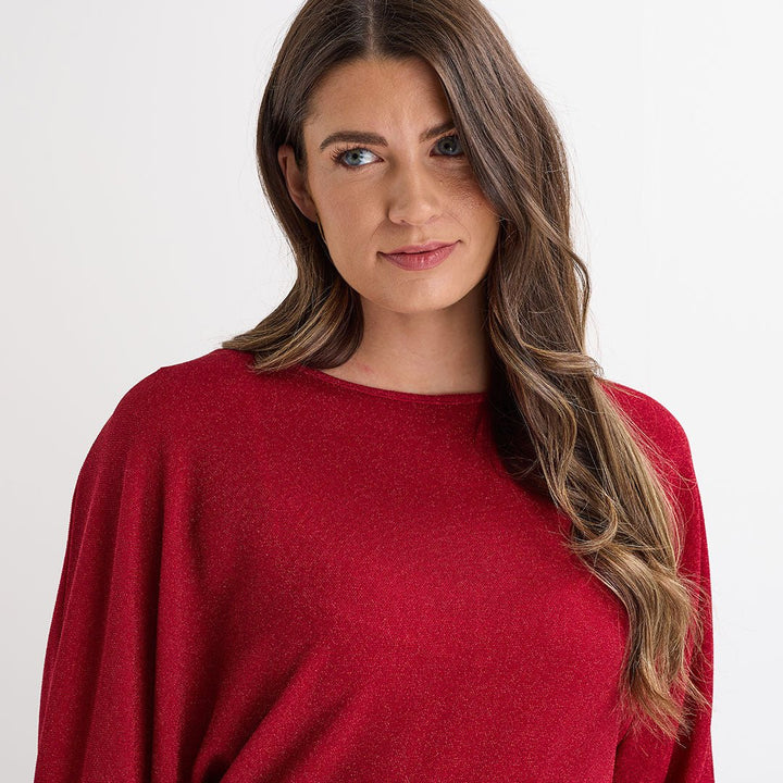 Ladies Lurex Thread Batwing Top from You Know Who's