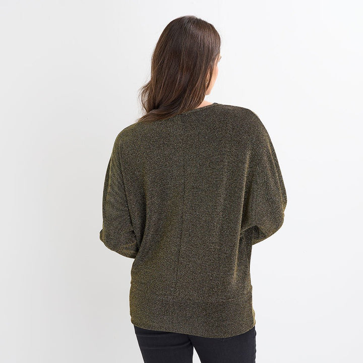 Ladies Lurex Thread Batwing Top from You Know Who's