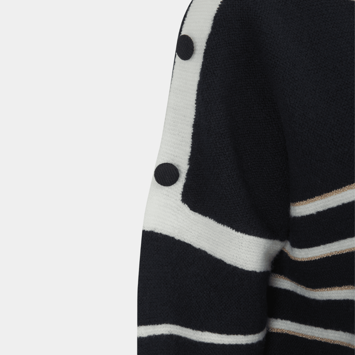 Ladies Metallic Stripe Jumper from You Know Who's