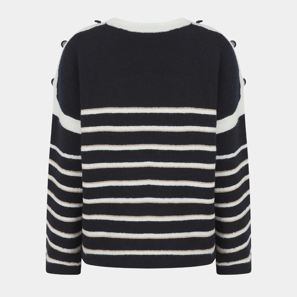 Ladies Metallic Stripe Jumper from You Know Who's