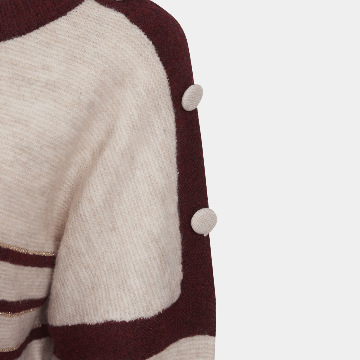 Ladies Metallic Stripe Jumper from You Know Who's