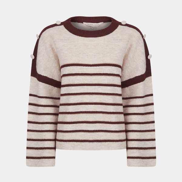 Ladies Metallic Stripe Jumper from You Know Who's