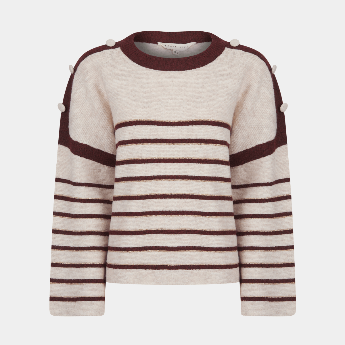 Ladies Metallic Stripe Jumper from You Know Who's