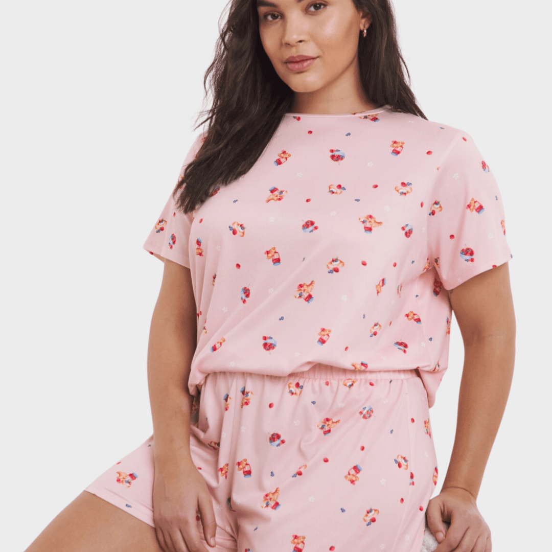 Ladies Mini Brunch Shorty Pjs from You Know Who's