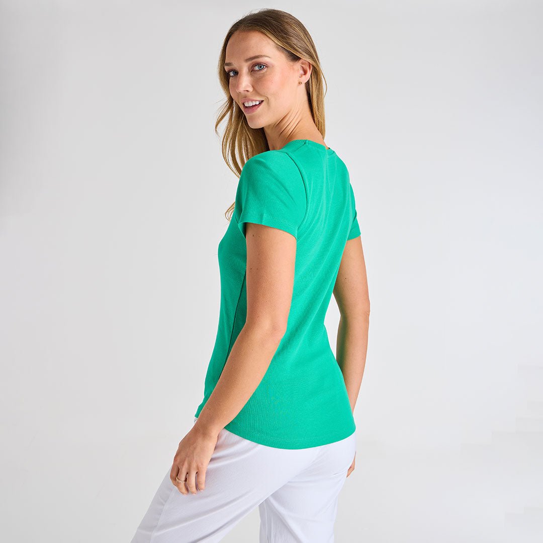 Ladies Mint Crew Neck T-Shirt from You Know Who's