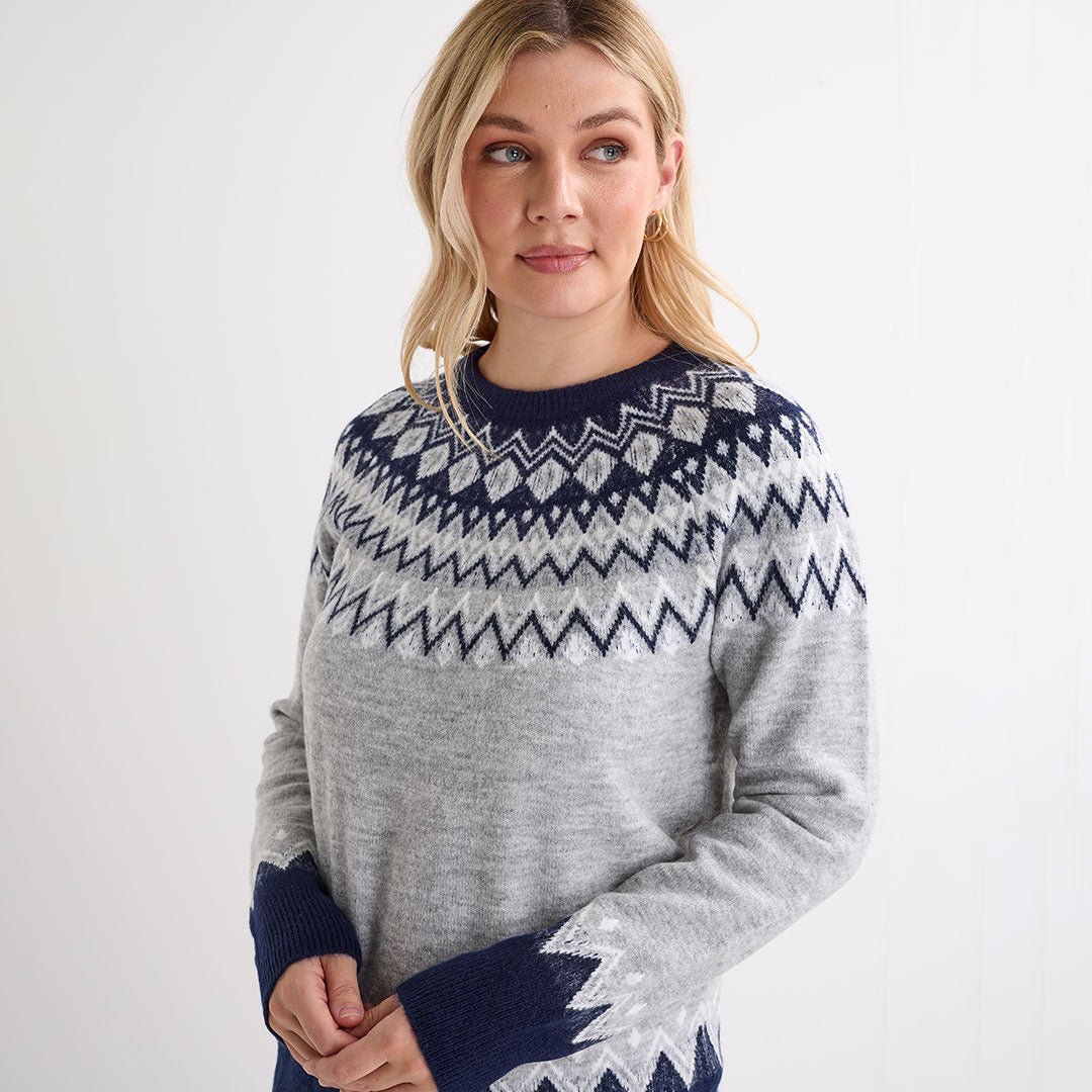 Ladies Mono Fairisle Jumper from You Know Who's