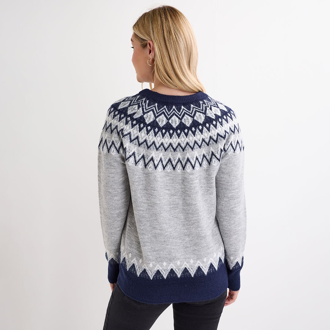 Ladies Mono Fairisle Jumper from You Know Who's