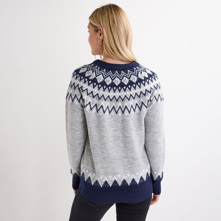 Ladies Mono Fairisle Jumper from You Know Who's