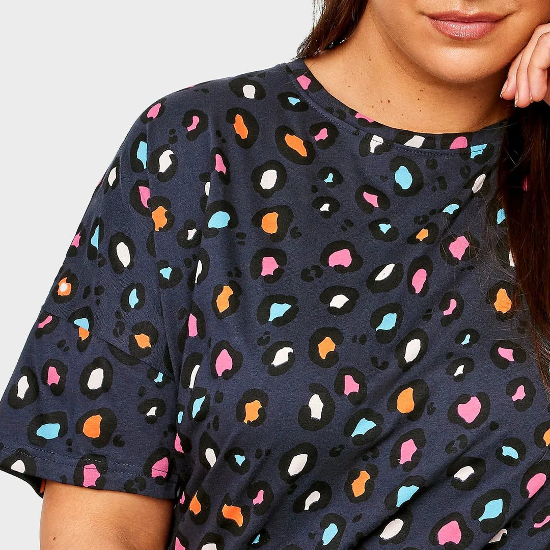 Ladies Multi Leopard Curve Nightie from You Know Who's