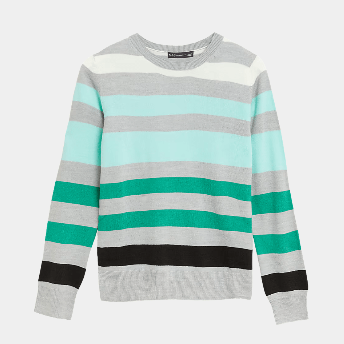 Ladies Multi Stripe Crew Jumper from You Know Who's