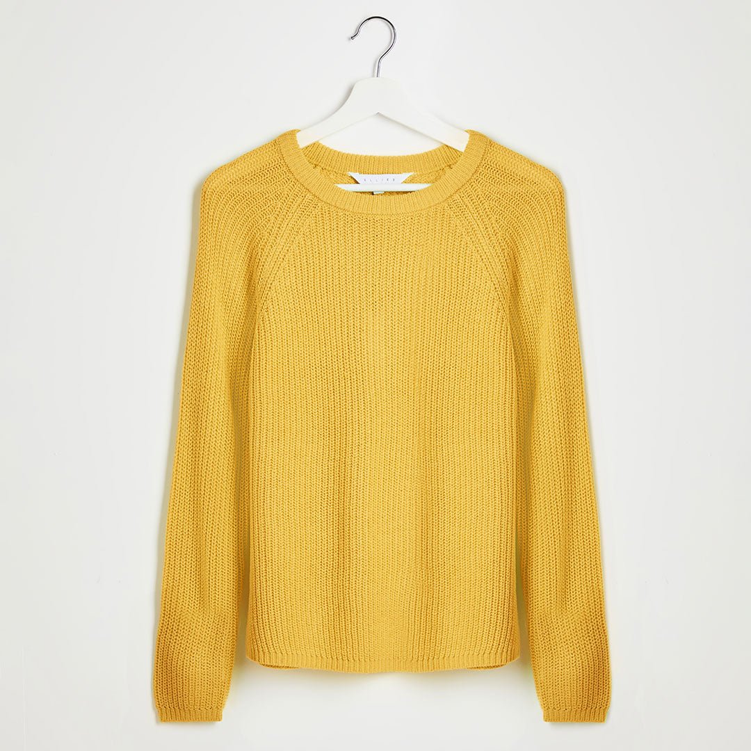 Ladies Mustard Raglan Sleeve Jumper from You Know Who's