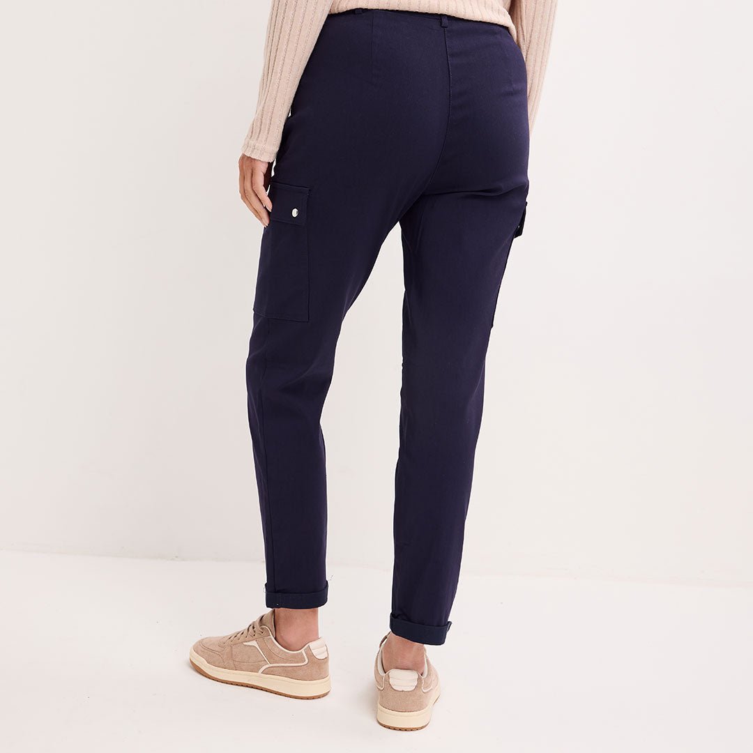 Ladies Navy Bengaline Combat Trouser from You Know Who's