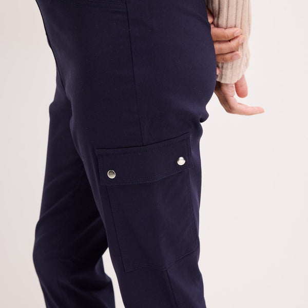 Ladies Navy Bengaline Combat Trouser from You Know Who's