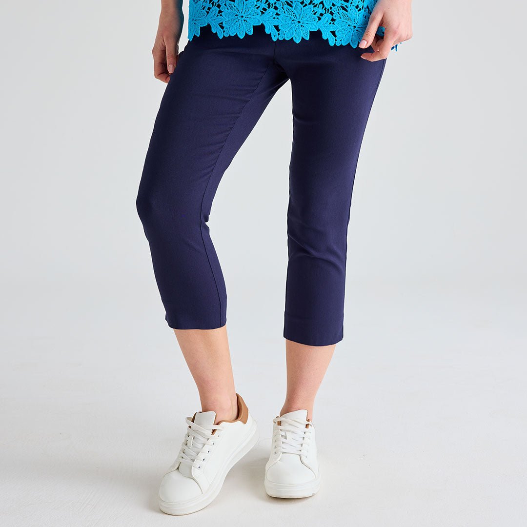 Ladies Navy Bengaline Trousers from You Know Who's