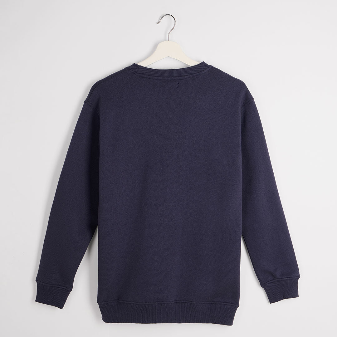 Ladies Navy Brooklyn Slogan Sweater from You Know Who's