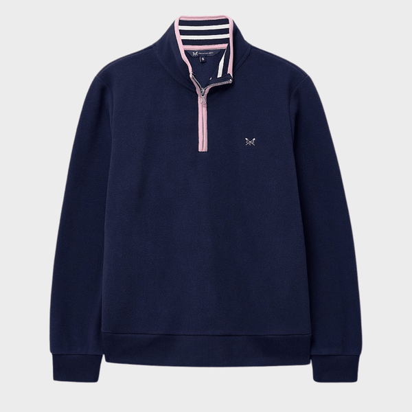 Ladies Navy Crew 1/4 Zip Fleece from You Know Who's