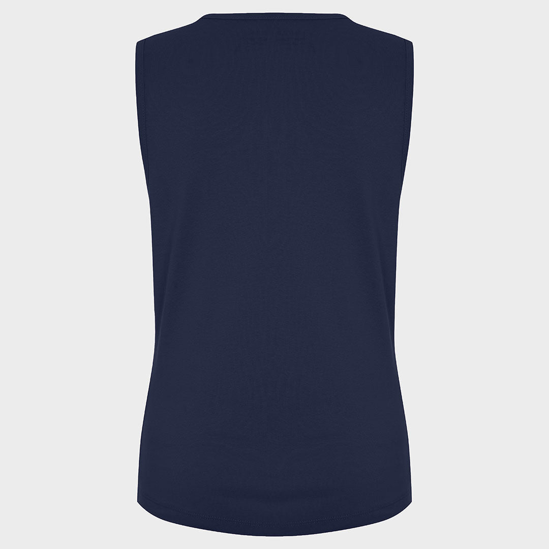 Ladies Navy Crew Neck Vest from You Know Who's