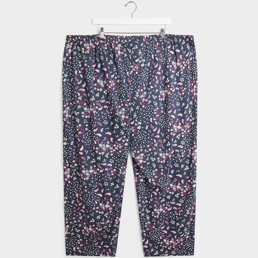 Ladies Navy Ditsy PJ Bottoms from You Know Who's