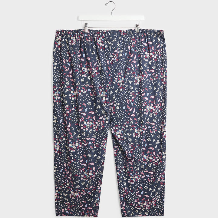 Ladies Navy Ditsy PJ Bottoms from You Know Who's