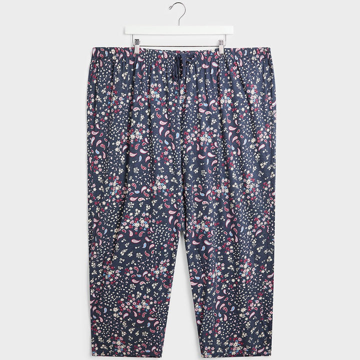 Ladies Navy Ditsy PJ Bottoms from You Know Who's