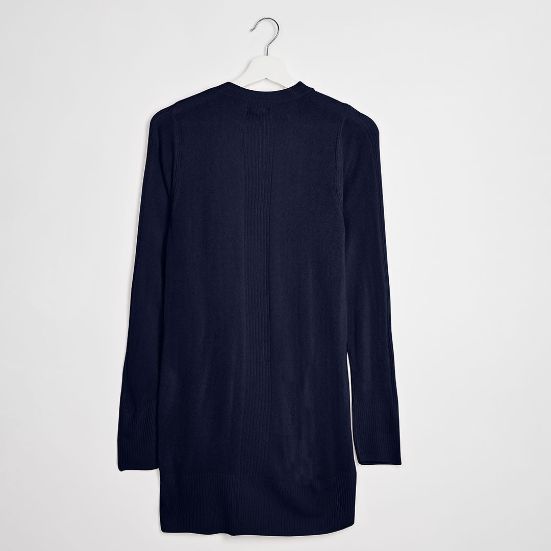 Ladies Navy Edge To Edge Cardigan from You Know Who's