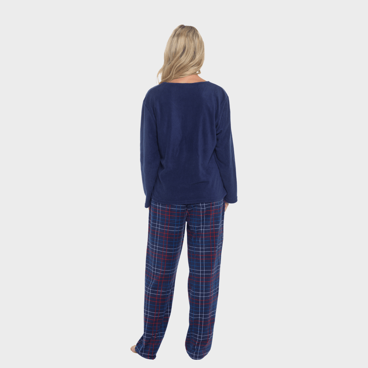 Ladies Navy Fleece Pj from You Know Who's