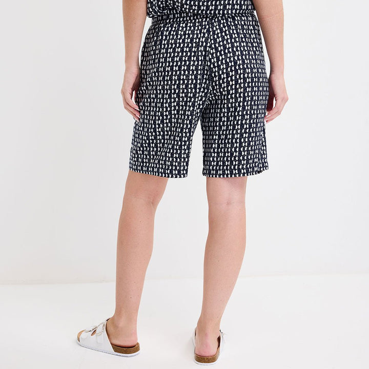 Ladies Navy Printed Shorts from You Know Who's