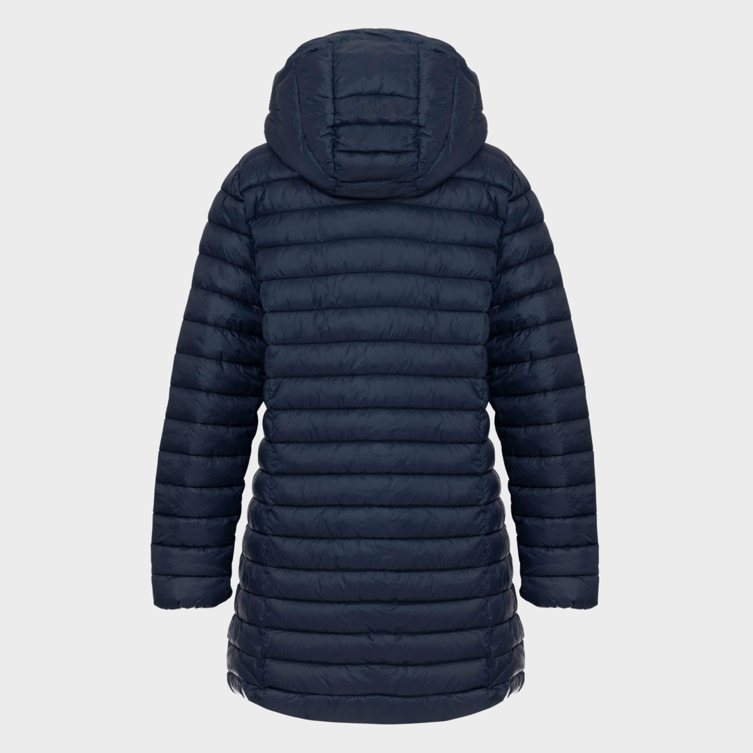 Ladies Navy Classic Quilted Coat