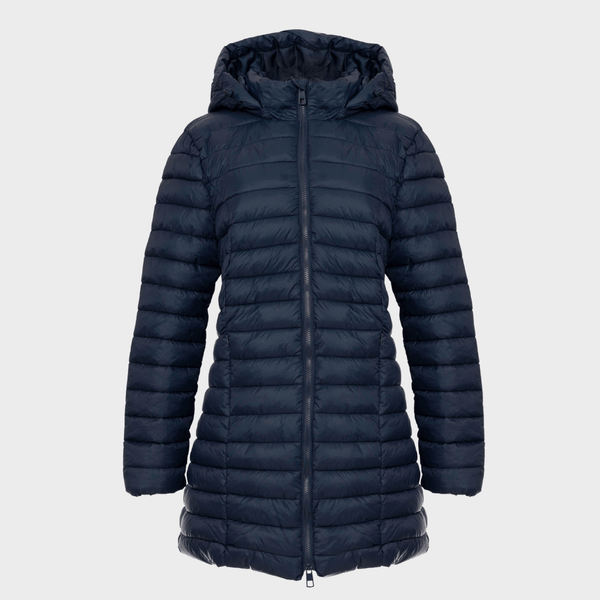 Ladies Navy Quilted Coat from You Know Who's