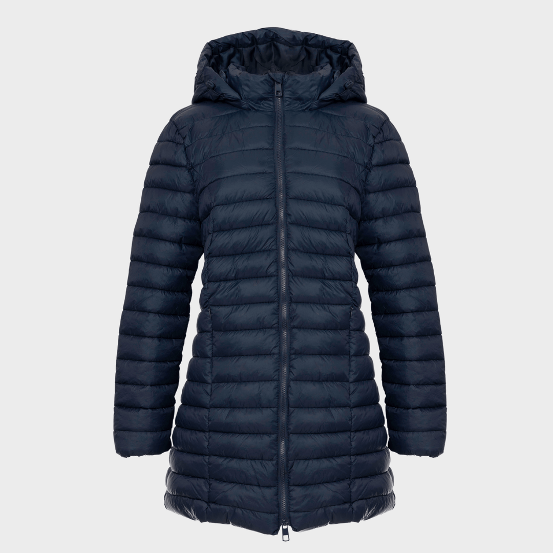 Ladies Navy Quilted Coat from You Know Who's