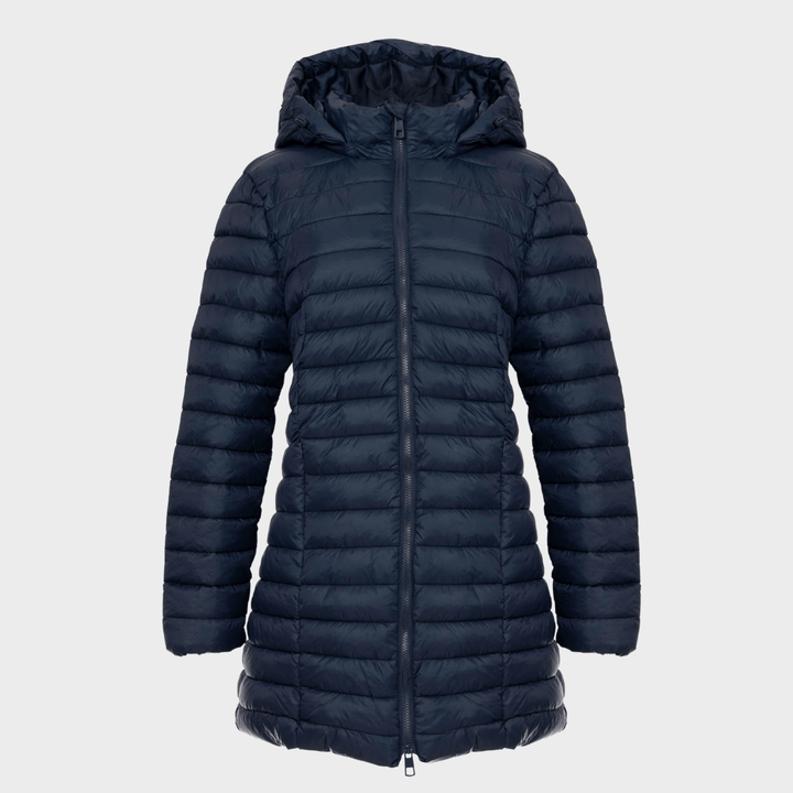 Ladies Navy Quilted Coat from You Know Who's