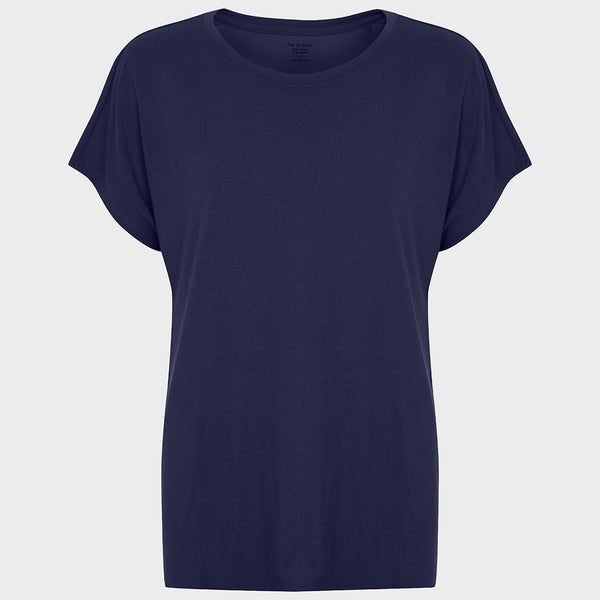Ladies Navy Relaxed Fit T-Shirt from You Know Who's