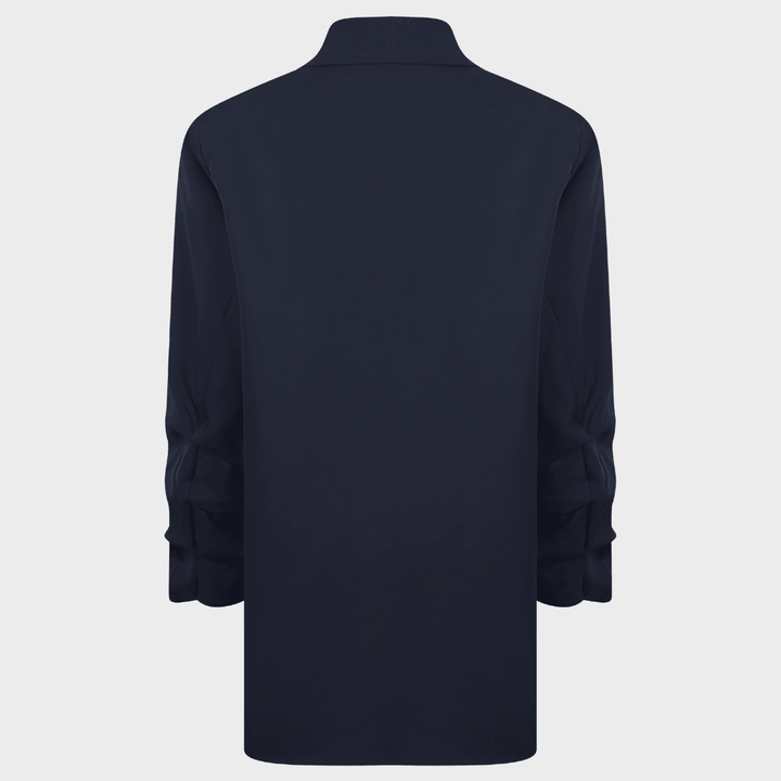 Ladies Navy Ruched Sleeve Blazer from You Know Who's
