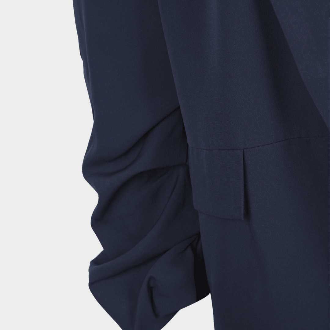 Ladies Navy Ruched Sleeve Blazer from You Know Who's