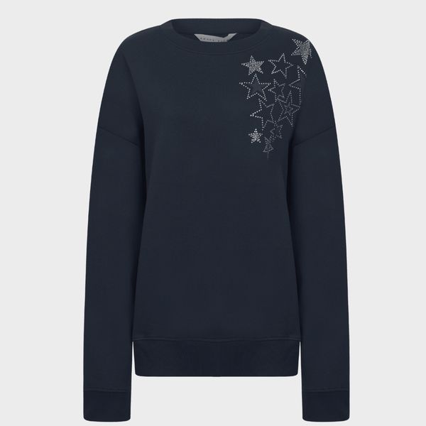 Ladies Navy Star Embellishment Sweater from You Know Who's