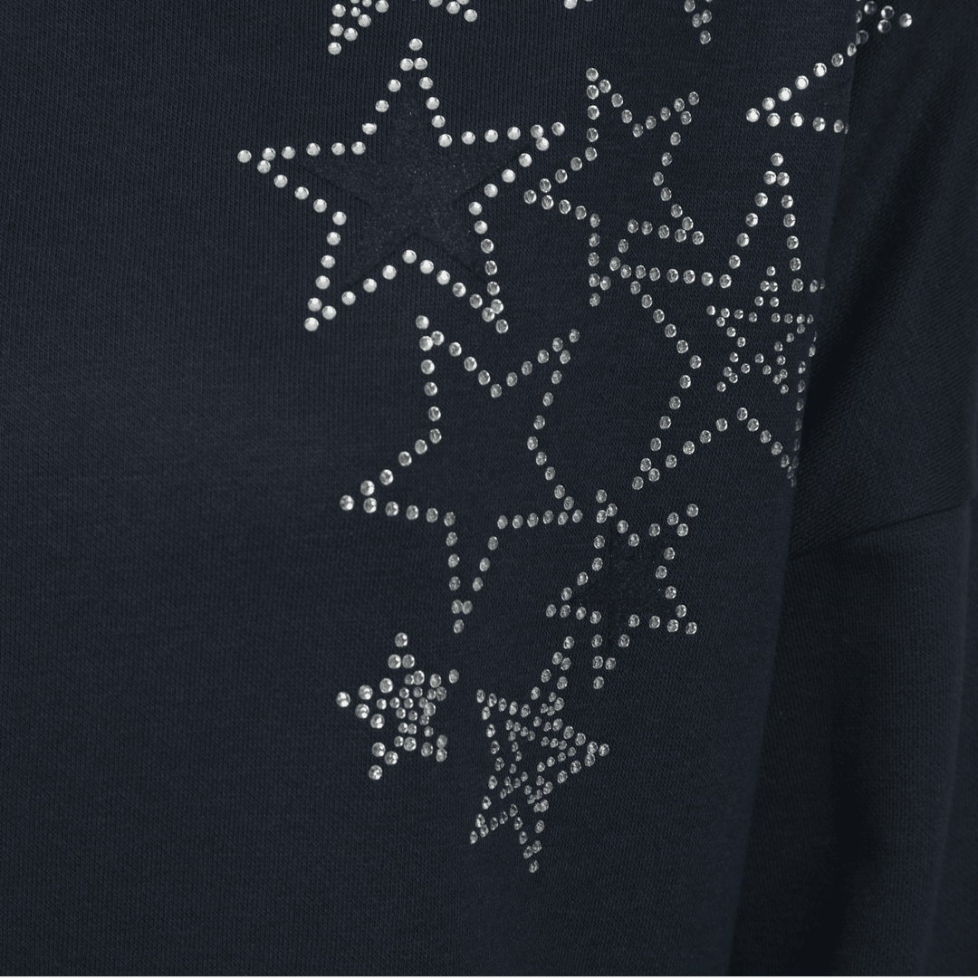 Ladies Navy Star Embellishment Sweater from You Know Who's