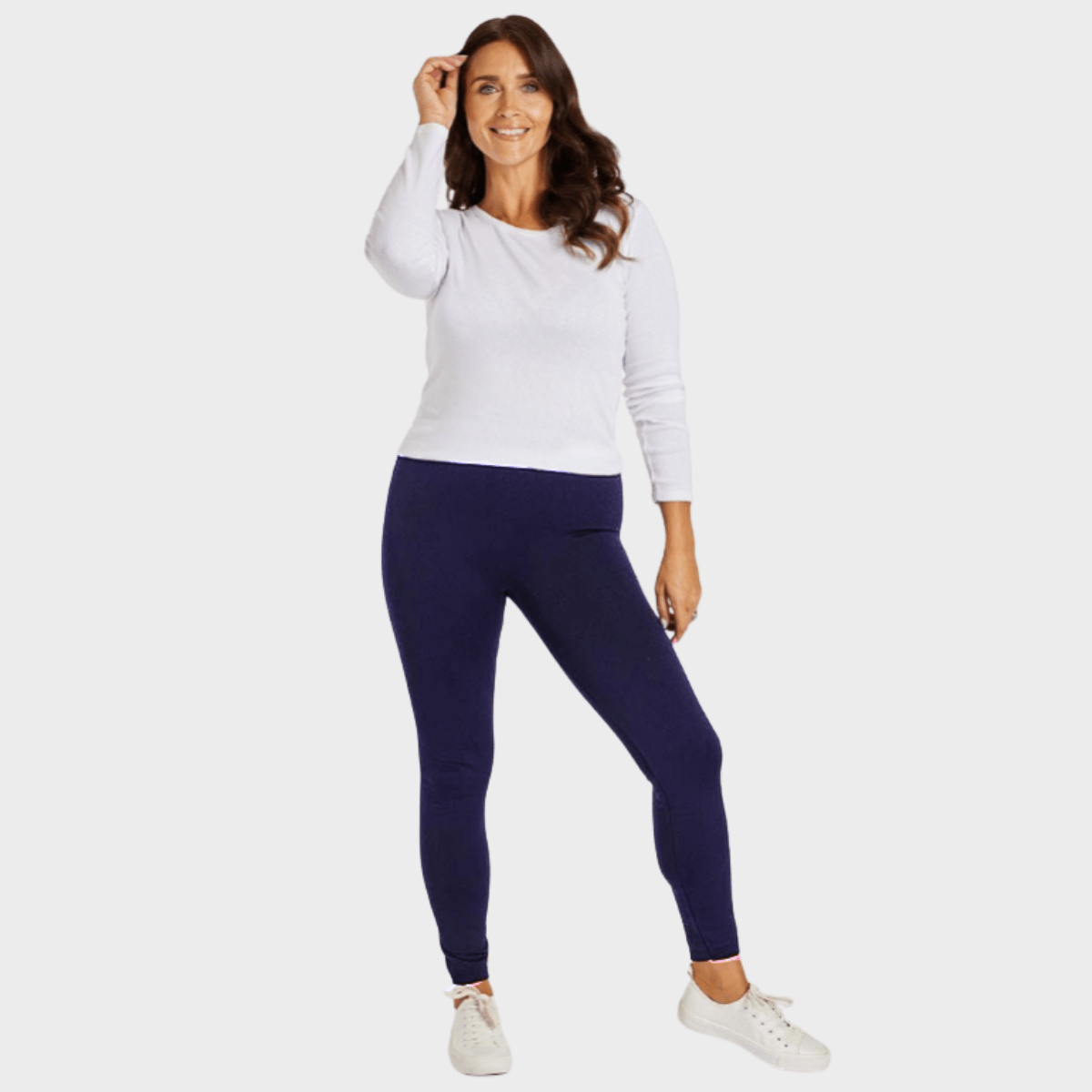 Ladies Navy Supersoft Leggings from You Know Who's