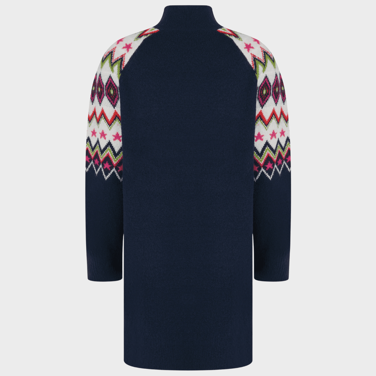 Ladies Navy Yoke Detail Jumper Dress from You Know Who's
