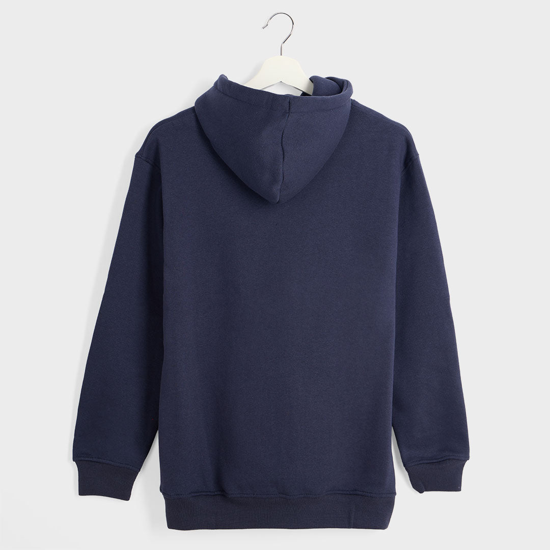 Ladies Navy YOLO Slogan Hoodie from You Know Who's