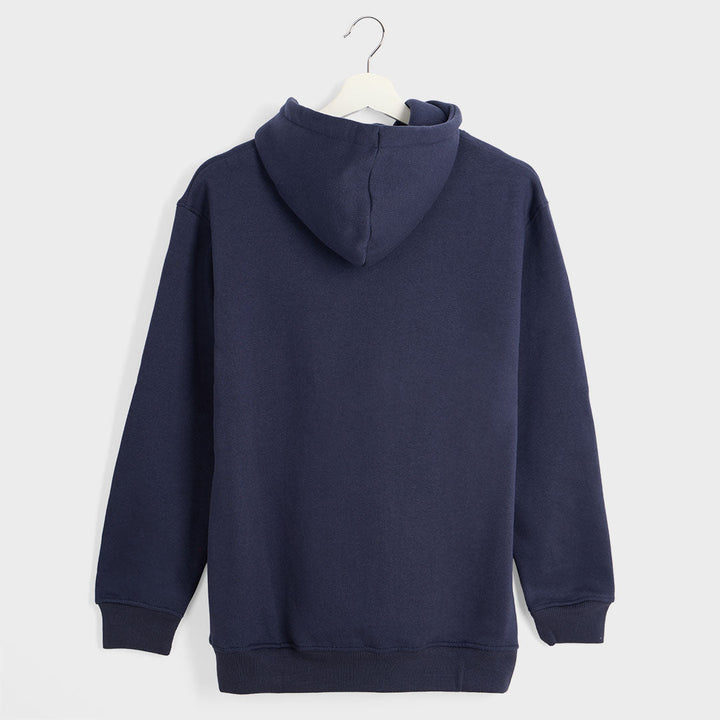 Ladies Navy YOLO Slogan Hoodie from You Know Who's