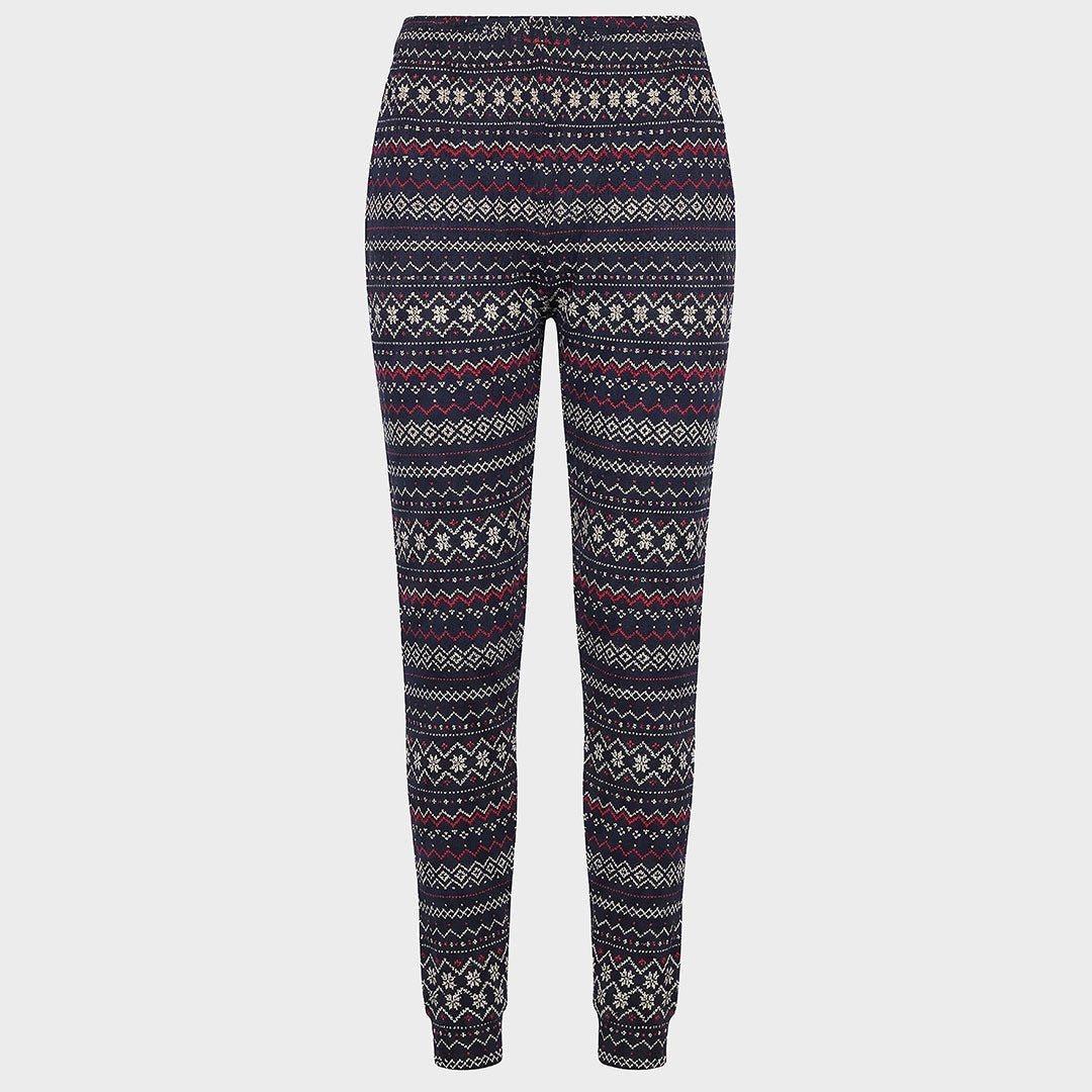 Ladies Navy/Red Fairisle PJ Bottoms from You Know Who's