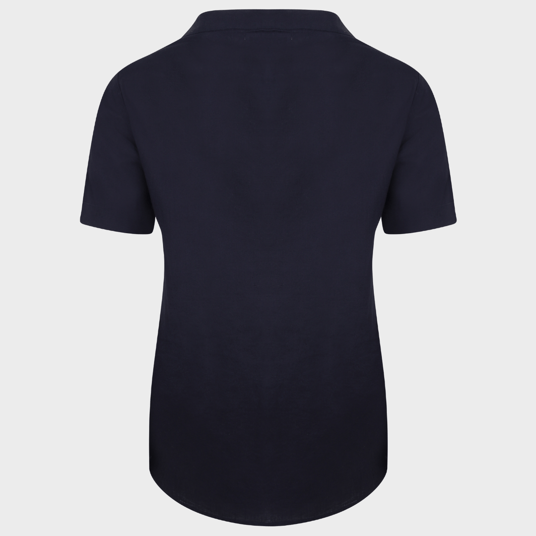 Ladies Notch Neck Top Navy from You Know Who's