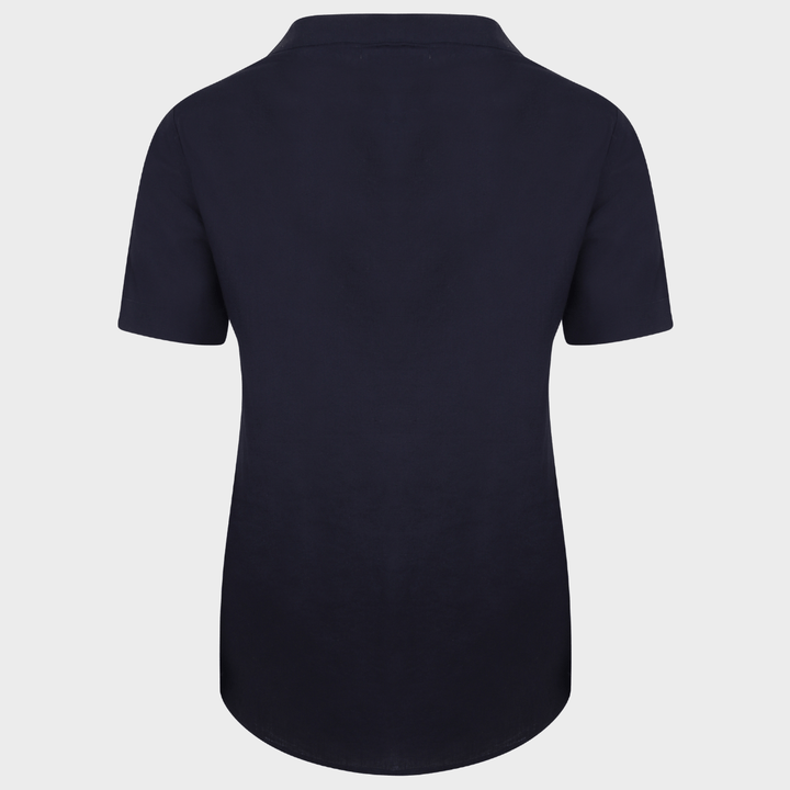 Ladies Notch Neck Top Navy from You Know Who's