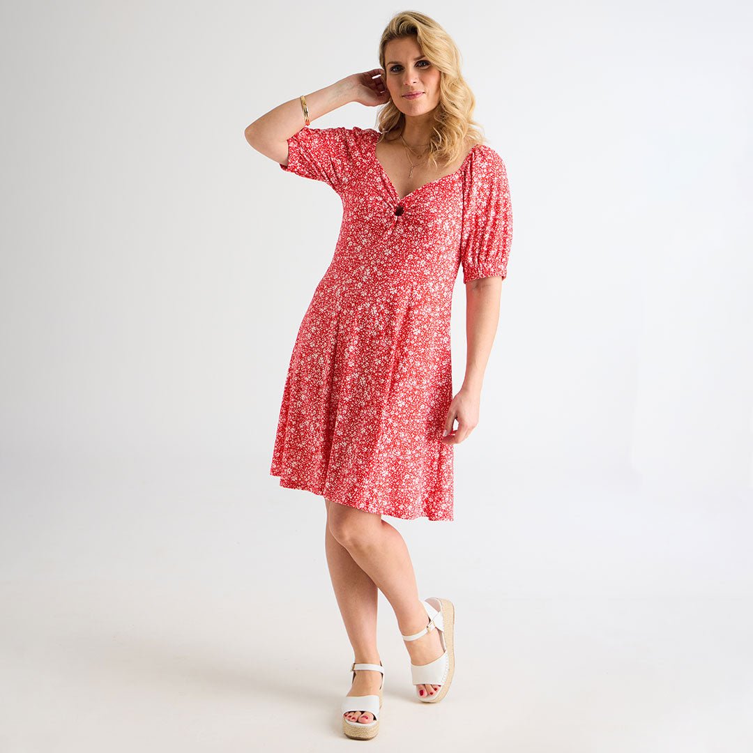 Ladies O Ring Dress Red from You Know Who's