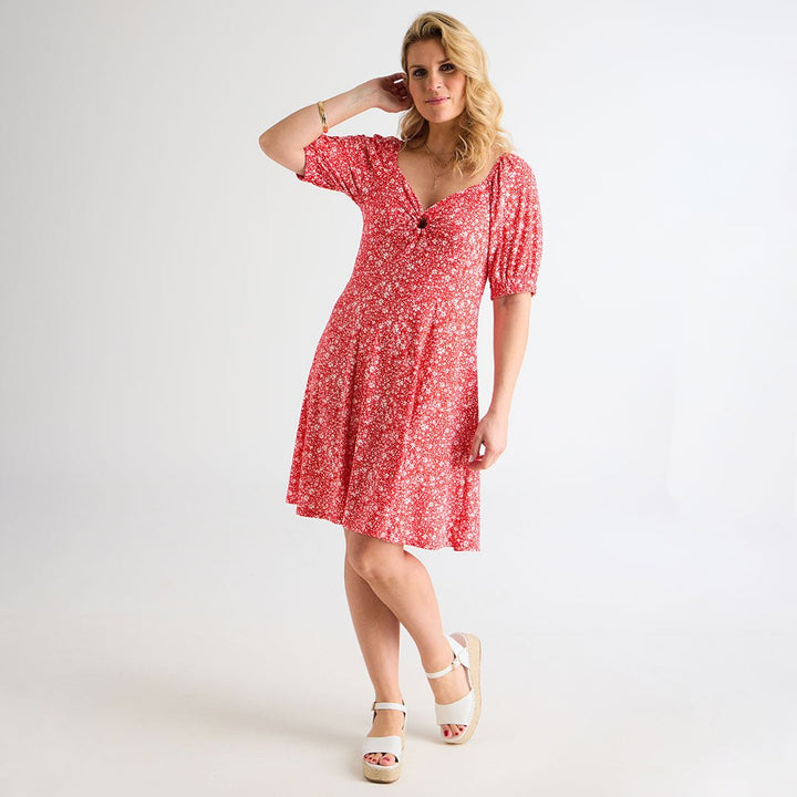 Ladies O Ring Dress Red from You Know Who's