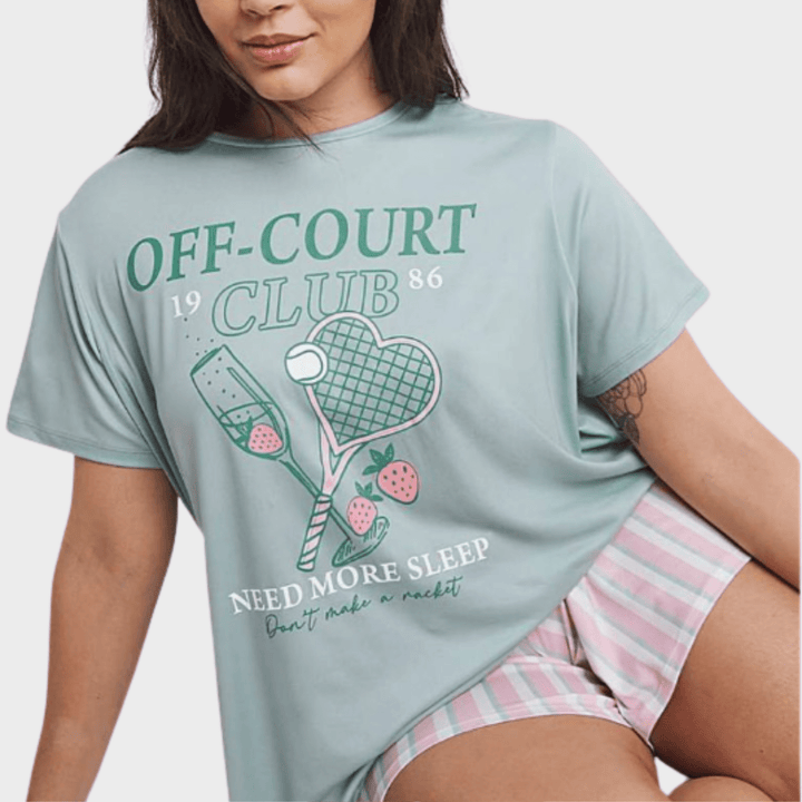 Ladies Off Court Shorty Pjs from You Know Who's