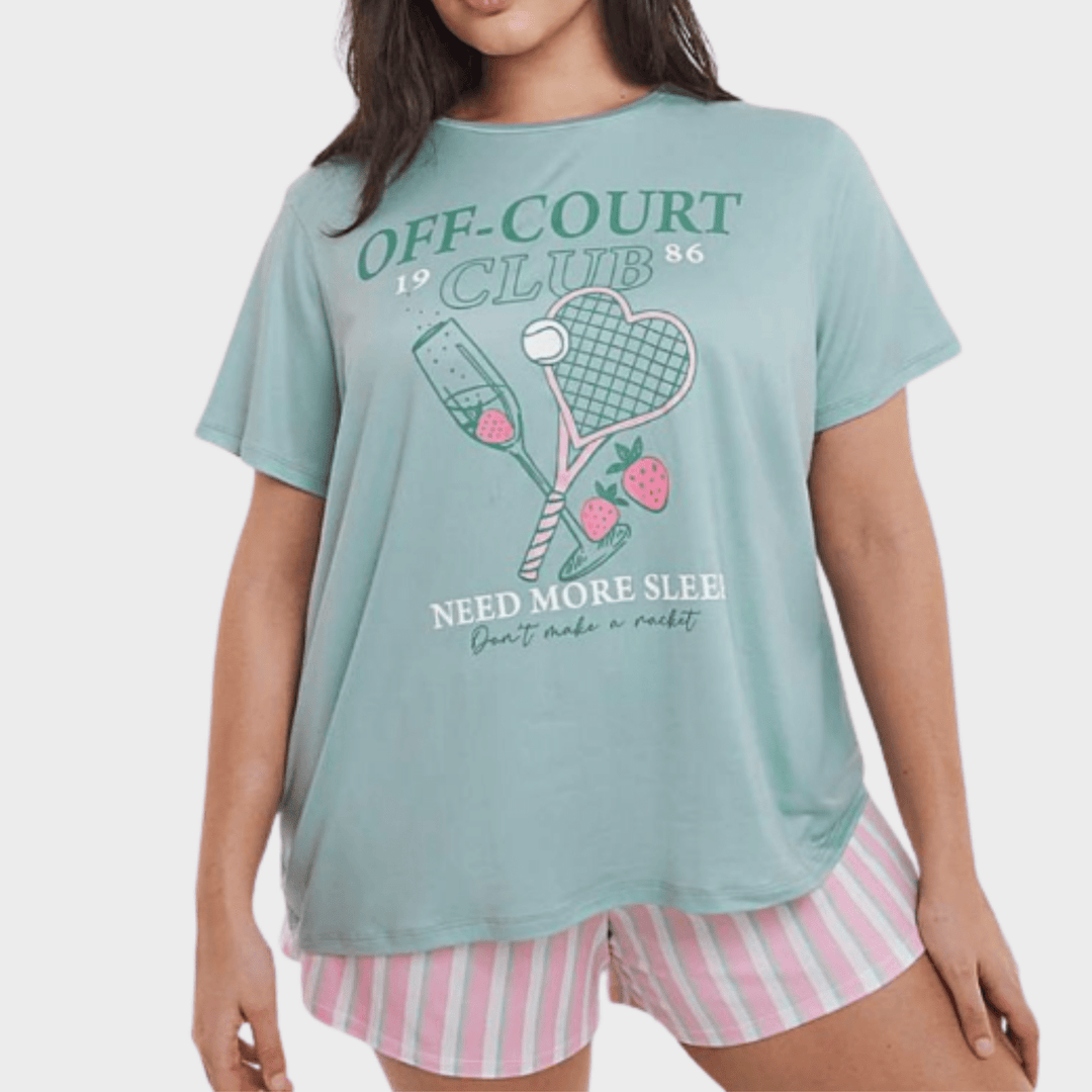 Ladies Off Court Shorty Pjs from You Know Who's