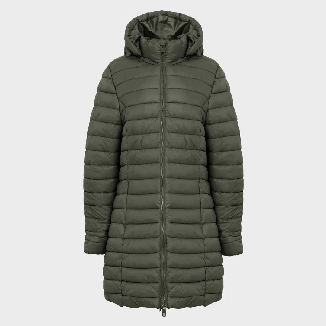 Ladies Olive Quilted Coat from You Know Who's